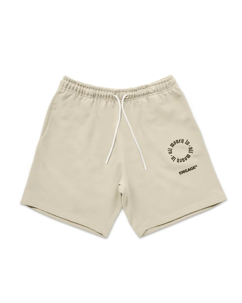 All Money In Track Shorts (Tan)