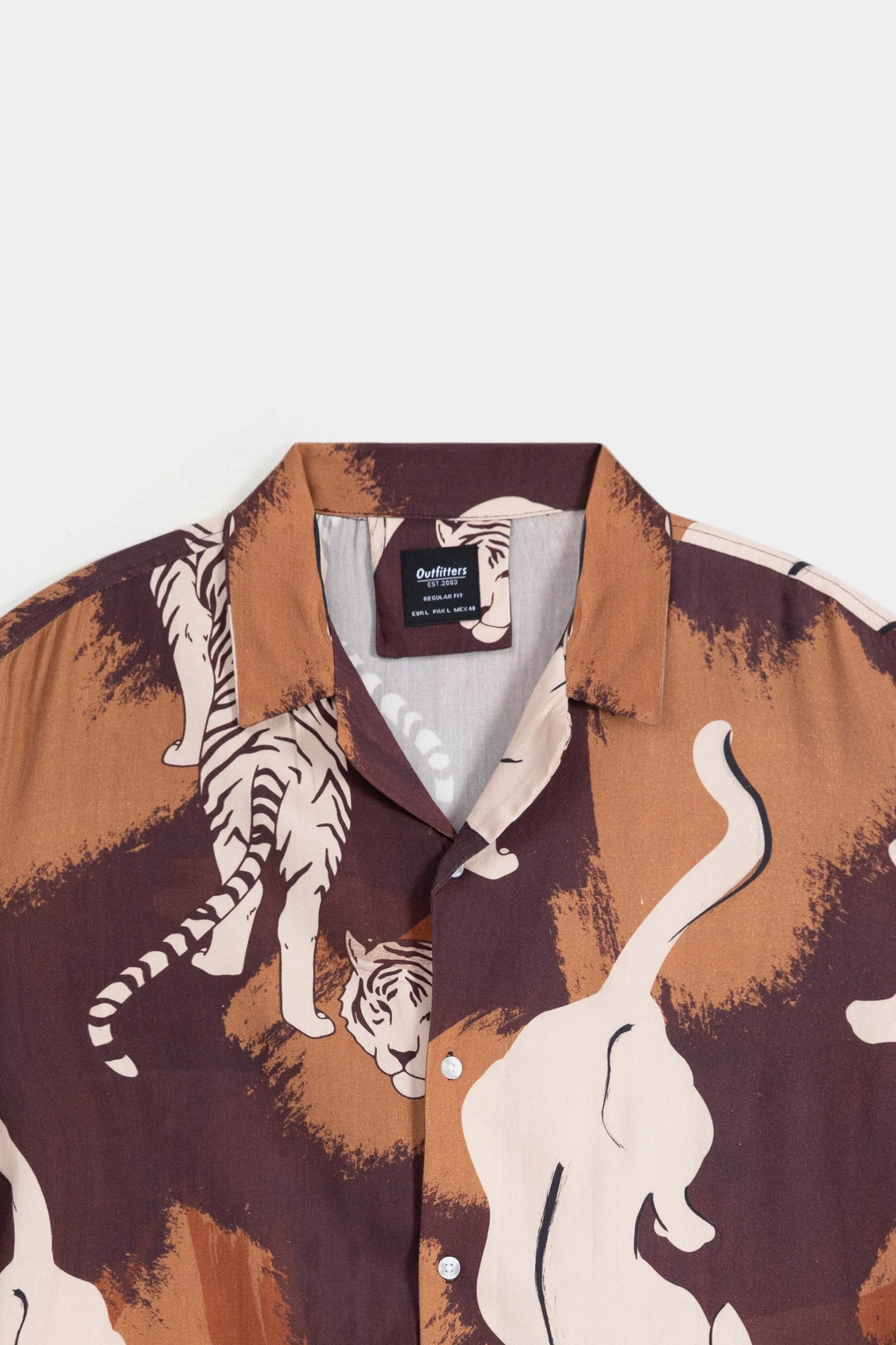 All Over Printed Resort Collar Shirt