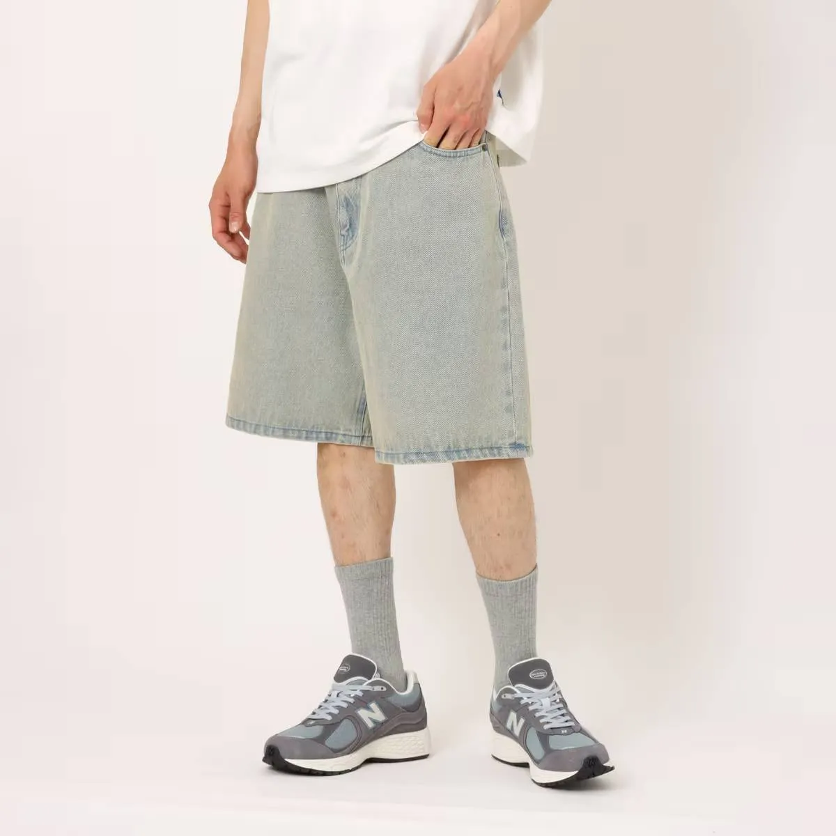 ATMOS DENIM BAGGY SHORT PANTS