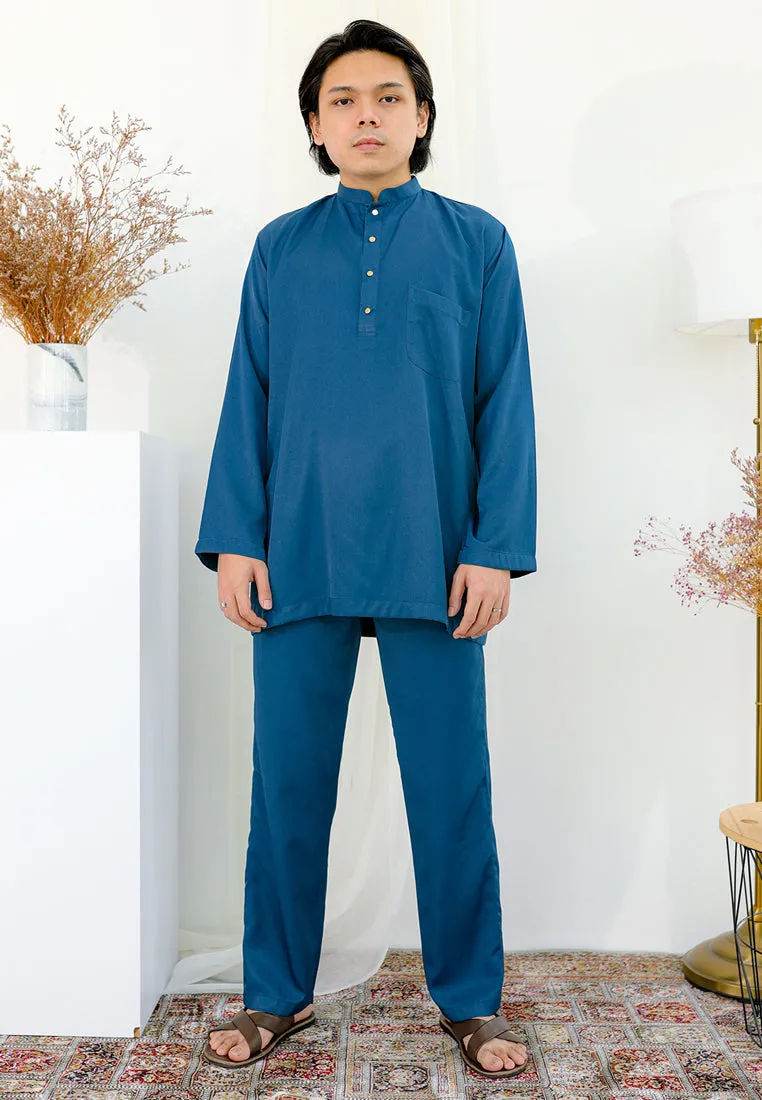 Baju Melayu Nia Men ( Midnight Blue )