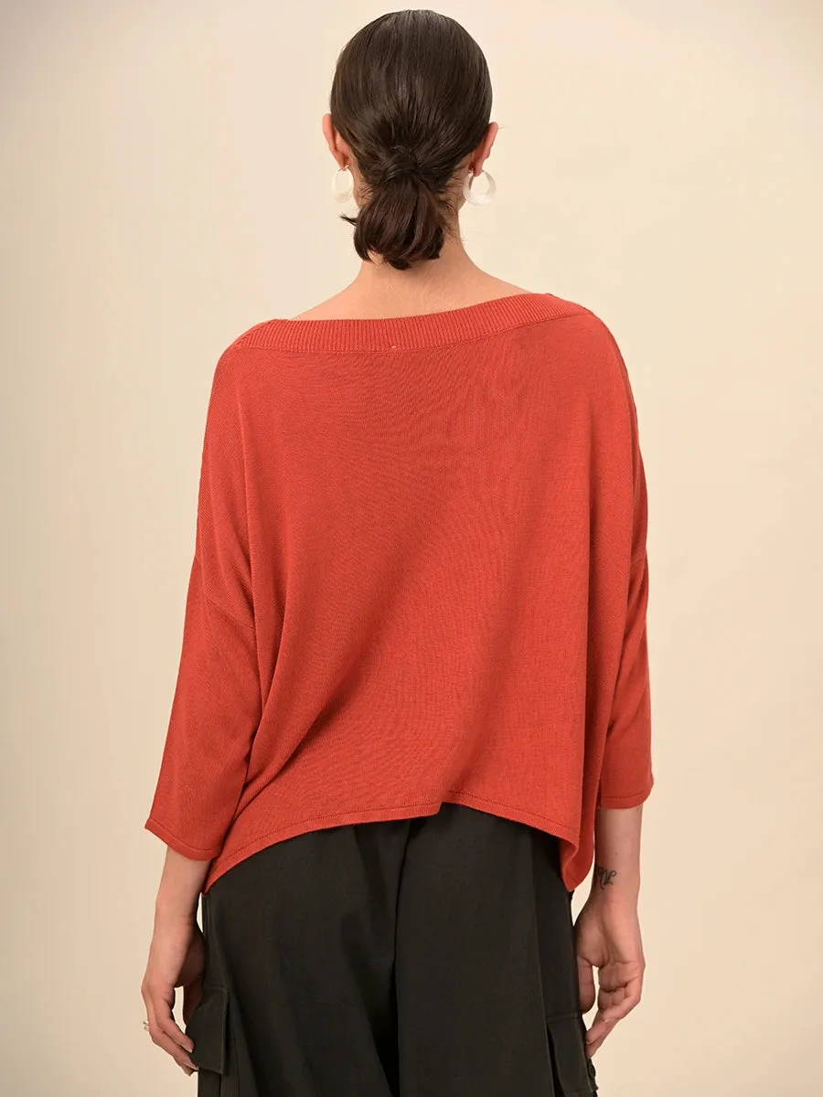 Bamboo Boat Neck Sweater