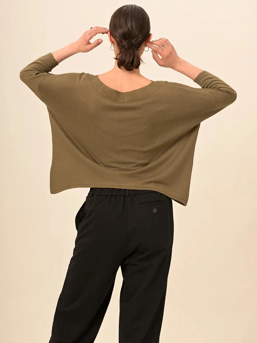 Bamboo Boat Neck Sweater