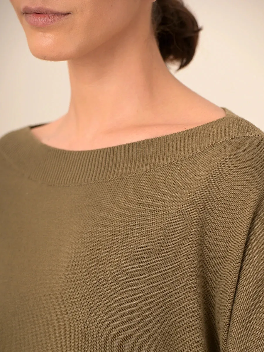 Bamboo Boat Neck Sweater