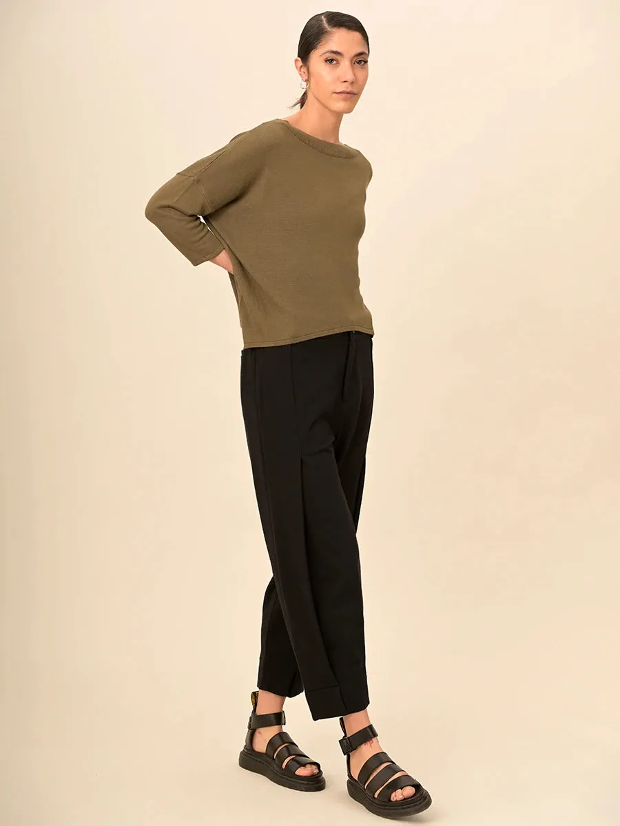 Bamboo Boat Neck Sweater