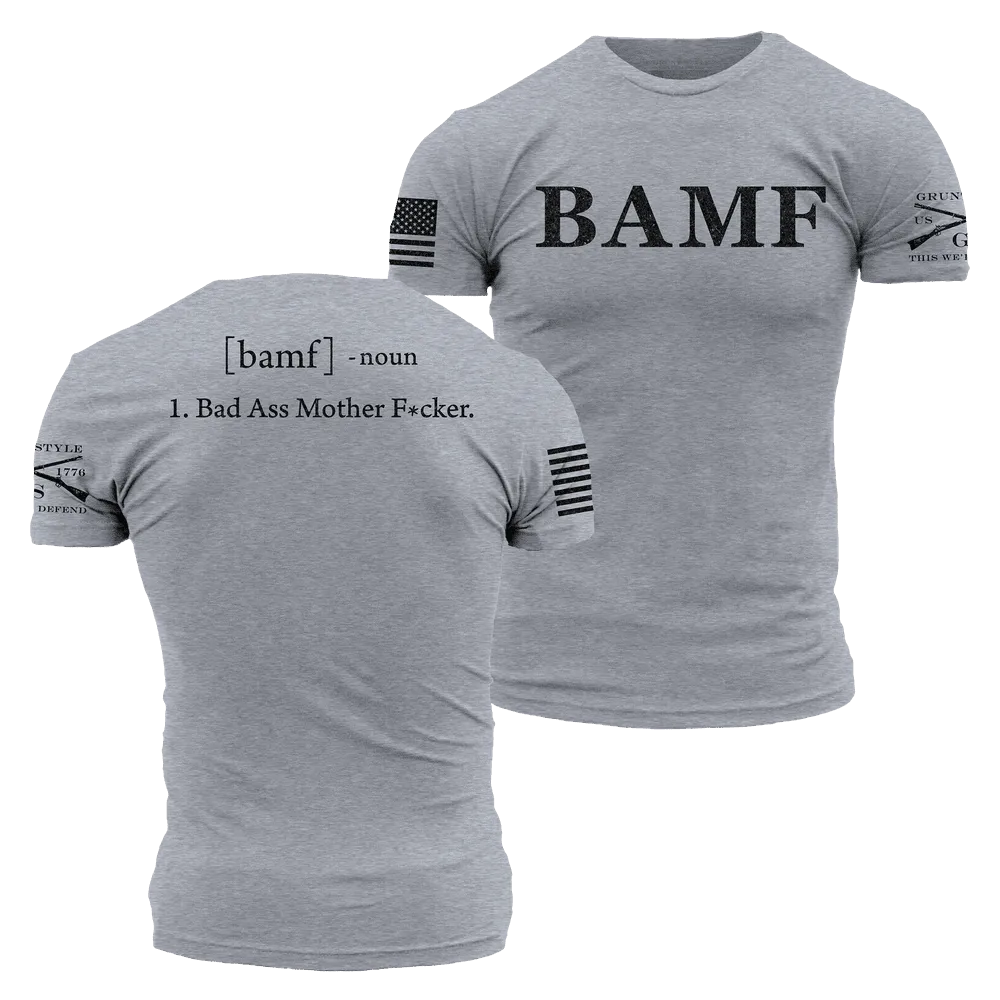 BAMF T-Shirt - Dark Heather Gray