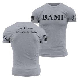 BAMF T-Shirt - Dark Heather Gray