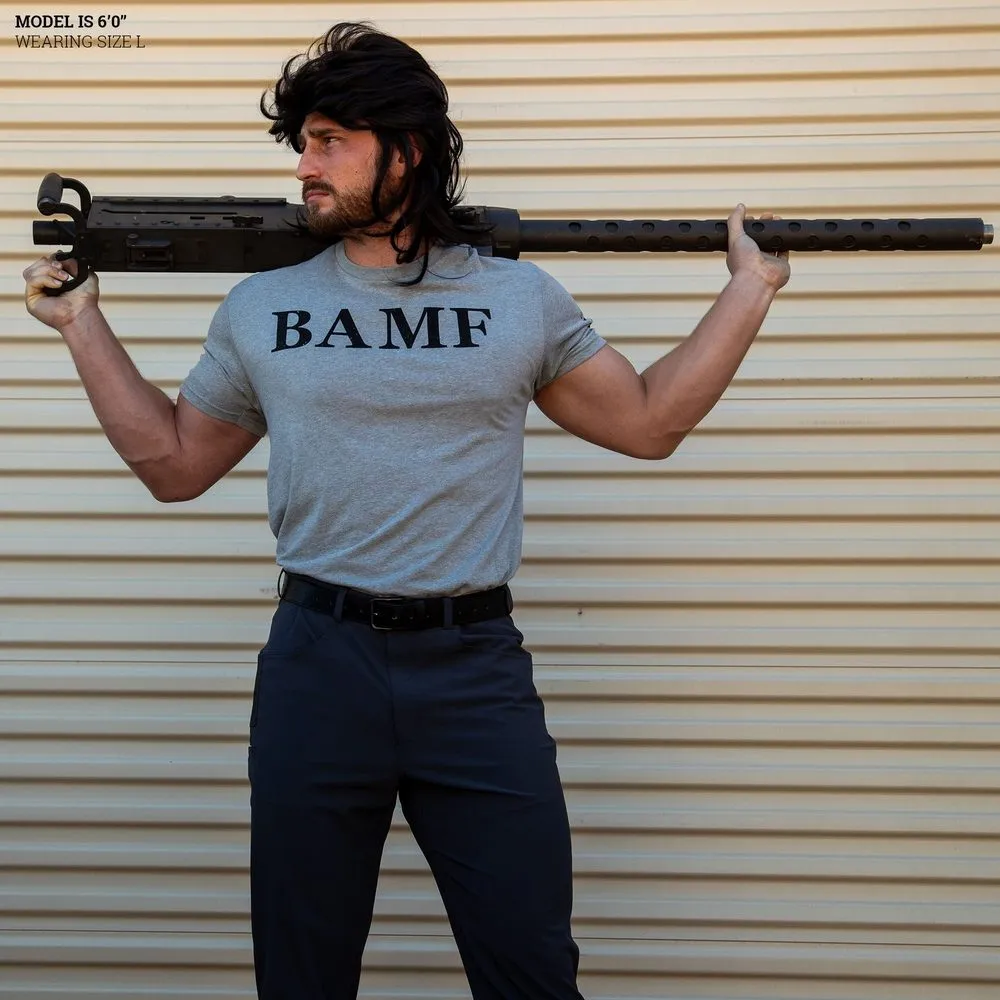 BAMF T-Shirt - Dark Heather Gray