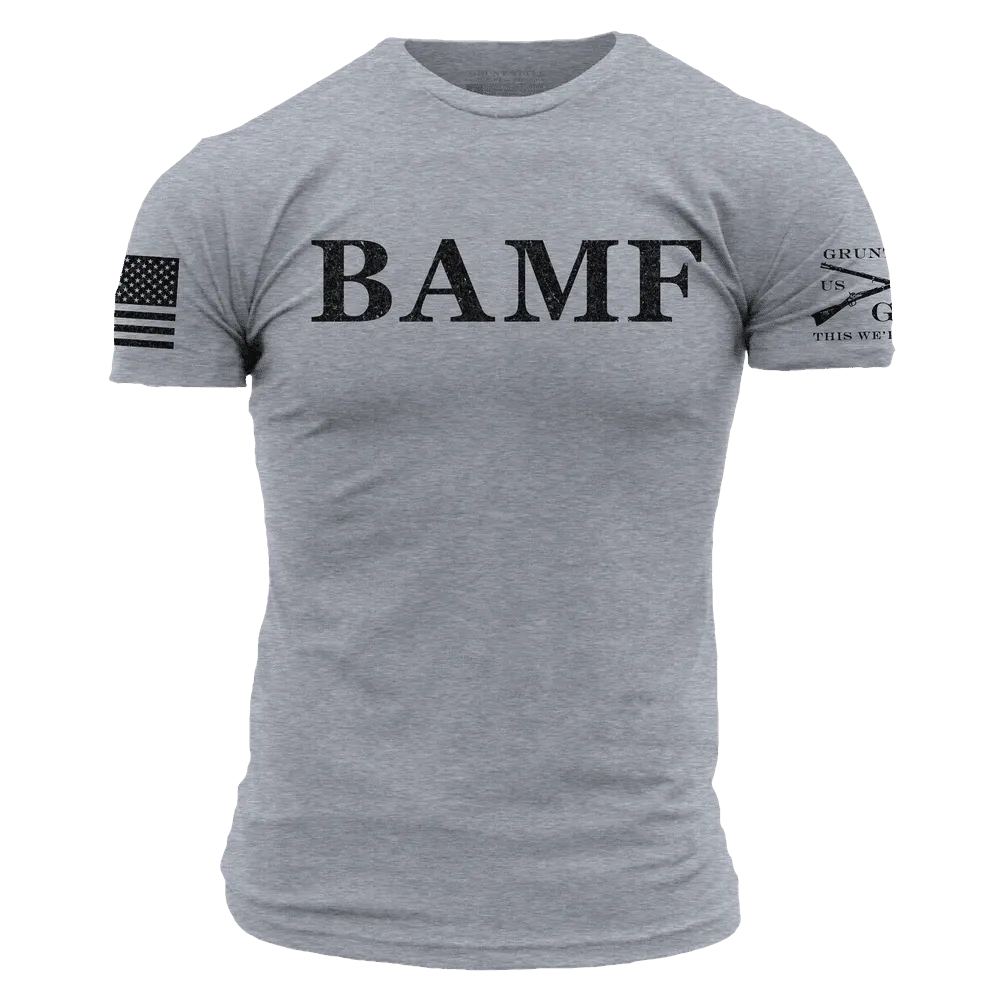 BAMF T-Shirt - Dark Heather Gray