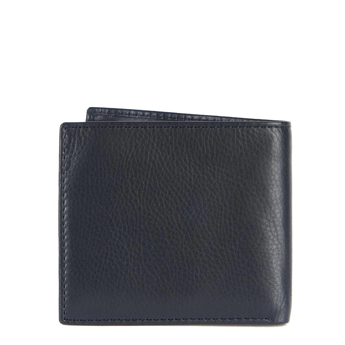 Barbour Colwell Leather Billfold Wallet Carbon