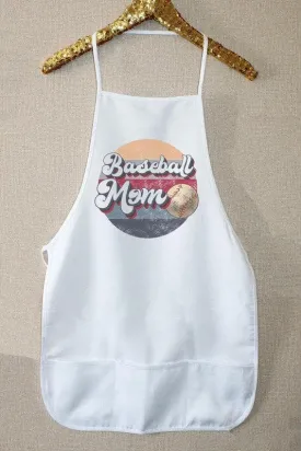 Baseball Mom Kitchen Apron