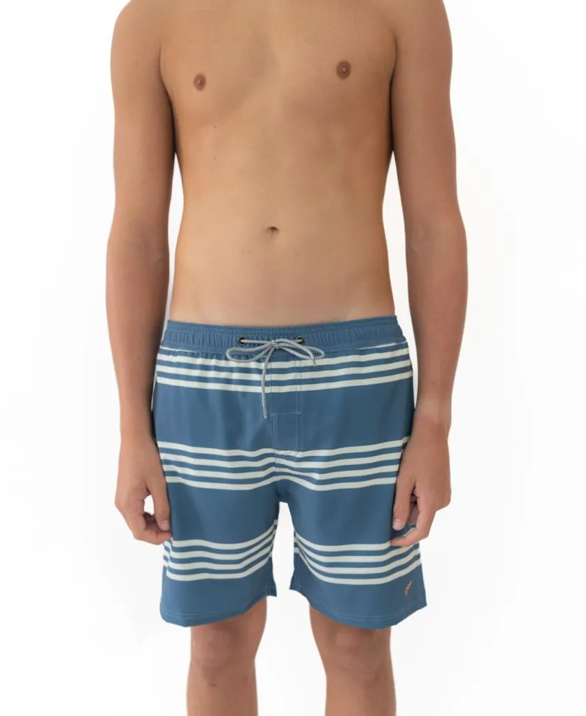 Beach Boy Elastic Boardie | Dusty Blue