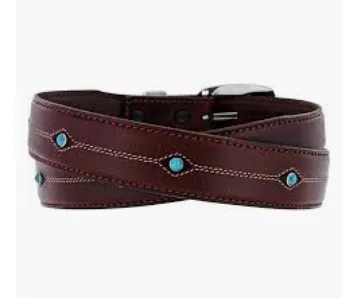 Brighton Cody Turquoise Taper Men's Belt