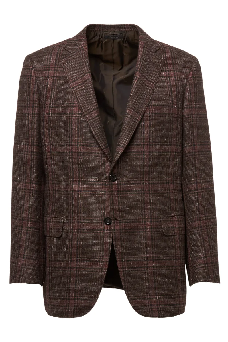 Brown Plaid Sport Jacket