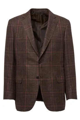 Brown Plaid Sport Jacket