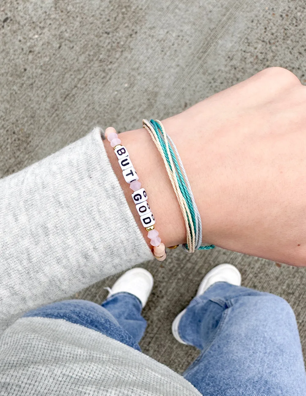 But God Letter Bracelet