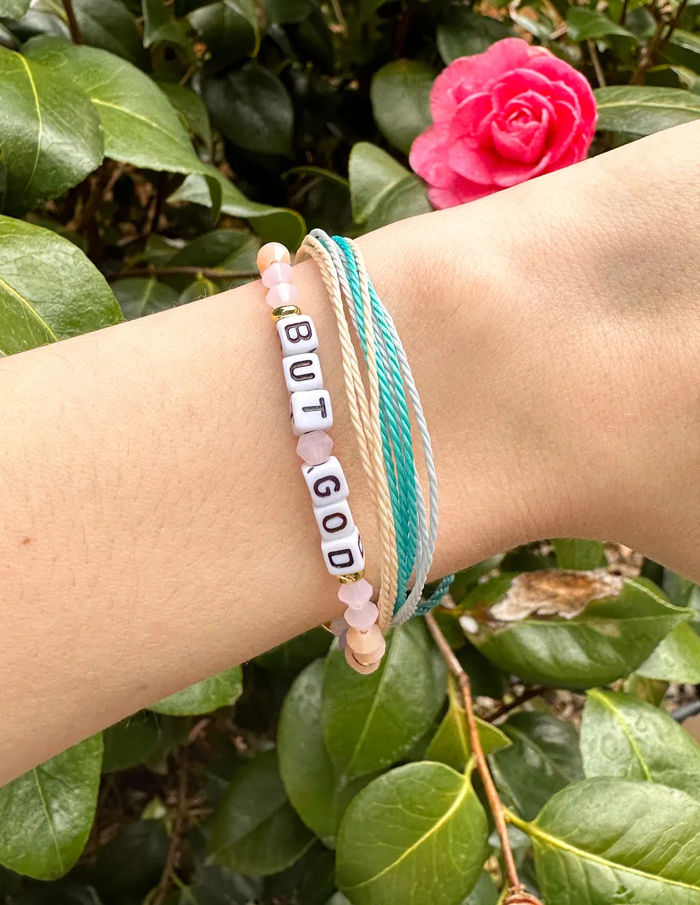 But God Letter Bracelet