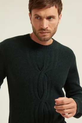 Cable Knit Merino Wool Sweater