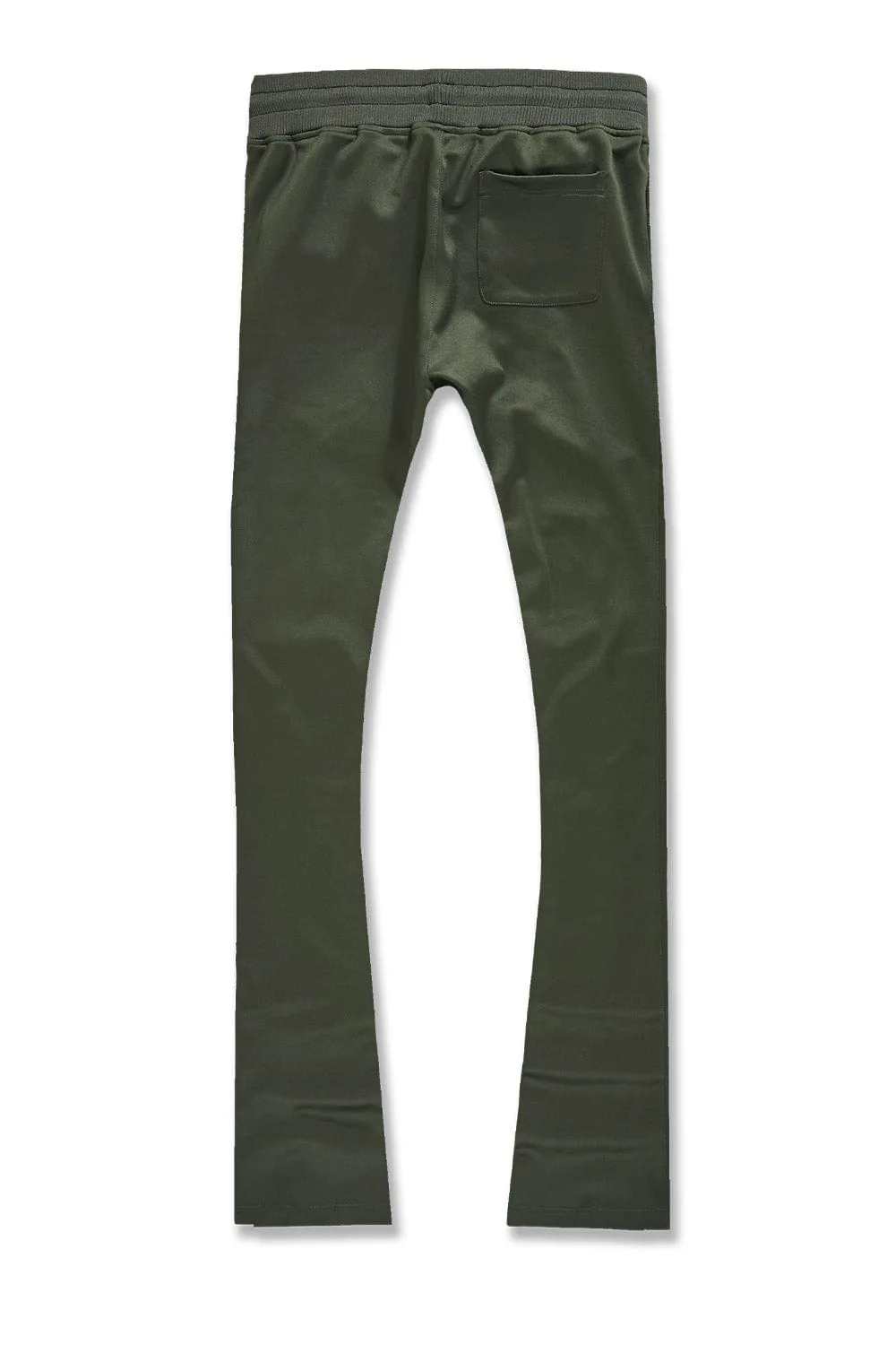 Calabria Stacked Track Pants (Olive)