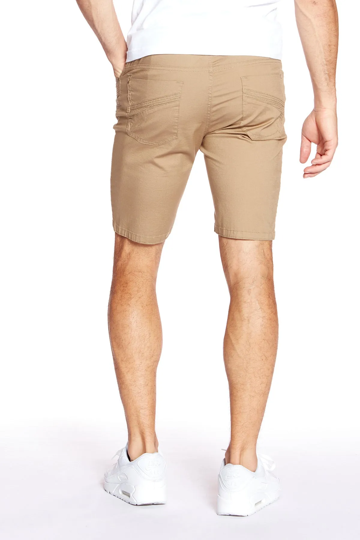 CASH - Mens Ripstop Moto Stitch Short - Beige