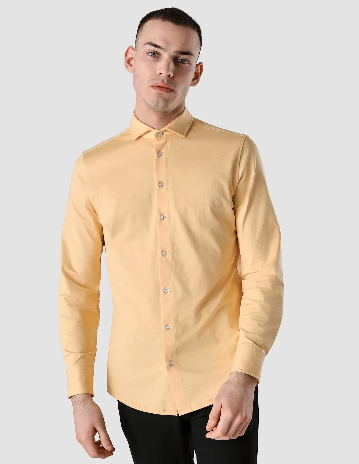 Classic Shirt Brick Yellow Slim