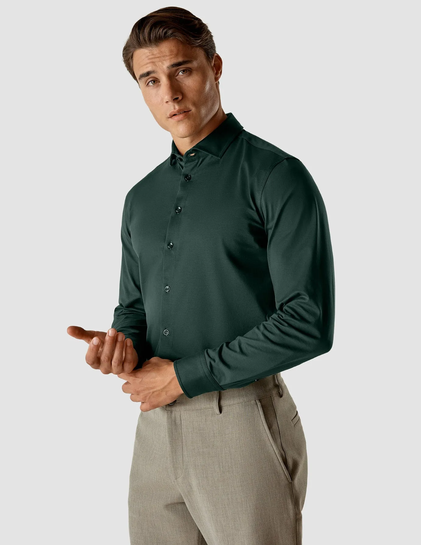 Classic Shirt Forest Green Regular