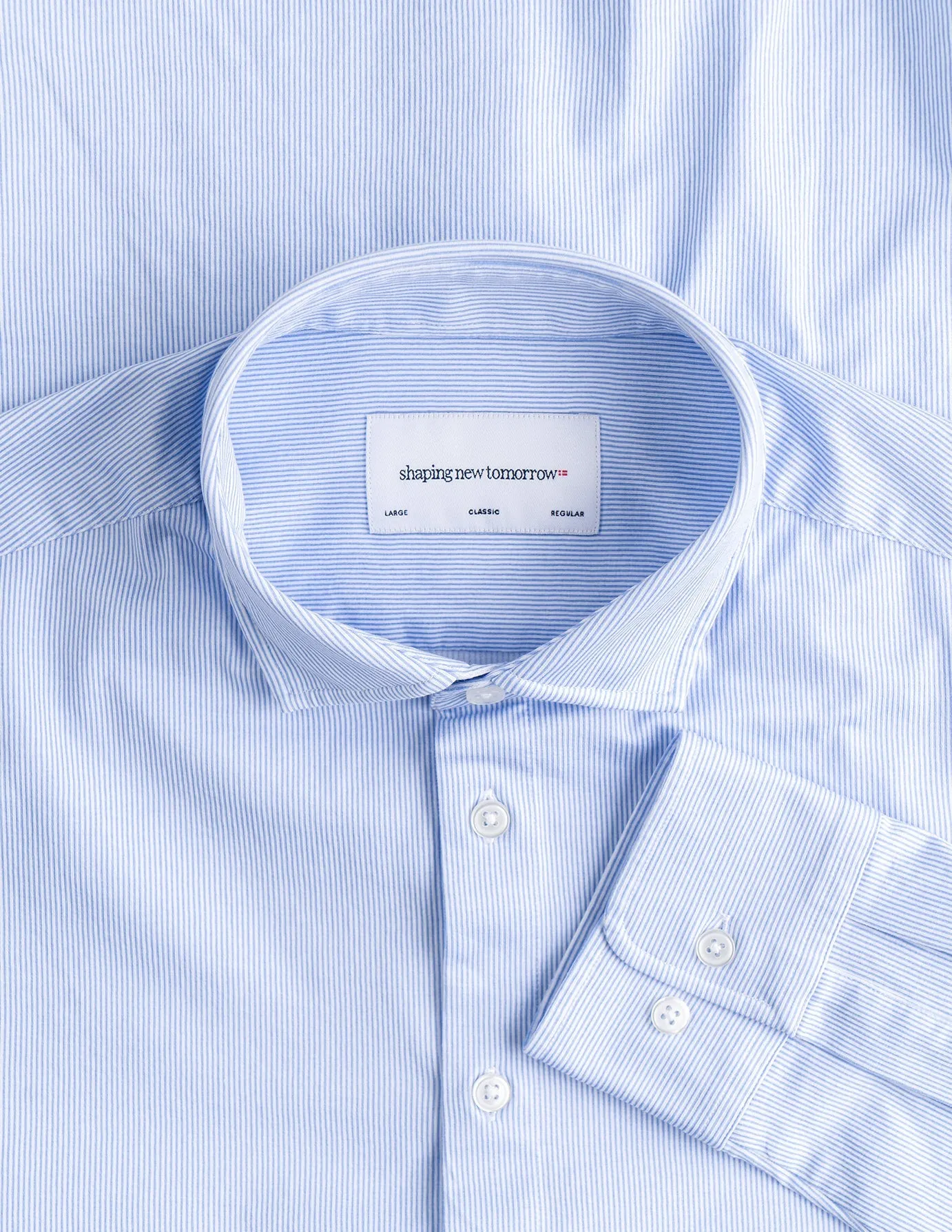 Classic Shirt Light Blue Stripes Slim