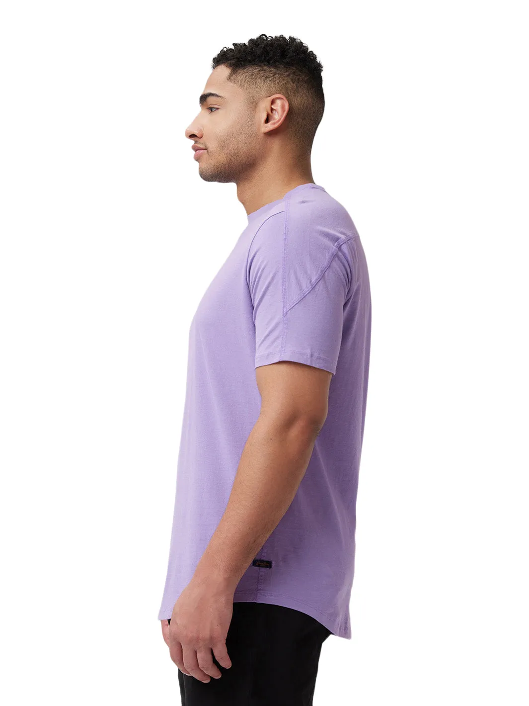 Curved Hem Short Sleeve T-Shirt