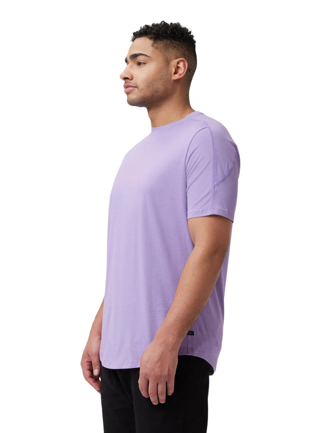 Curved Hem Short Sleeve T-Shirt