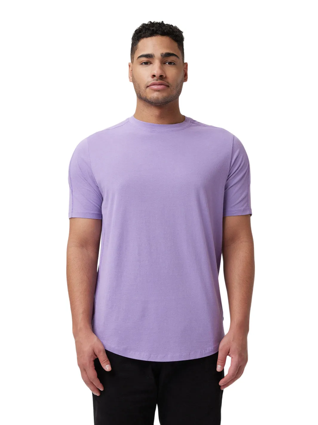 Curved Hem Short Sleeve T-Shirt