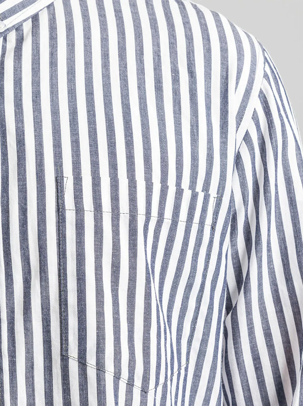 DAVIN LONG SLEEVE SHIRT NAVY STRIPE