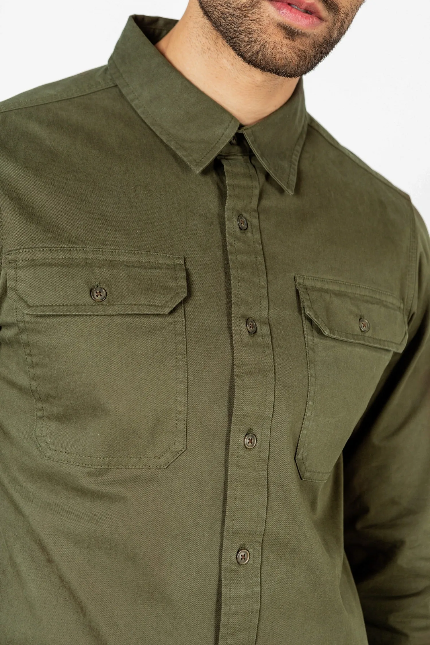 Eugene Utility Shirt / Olive