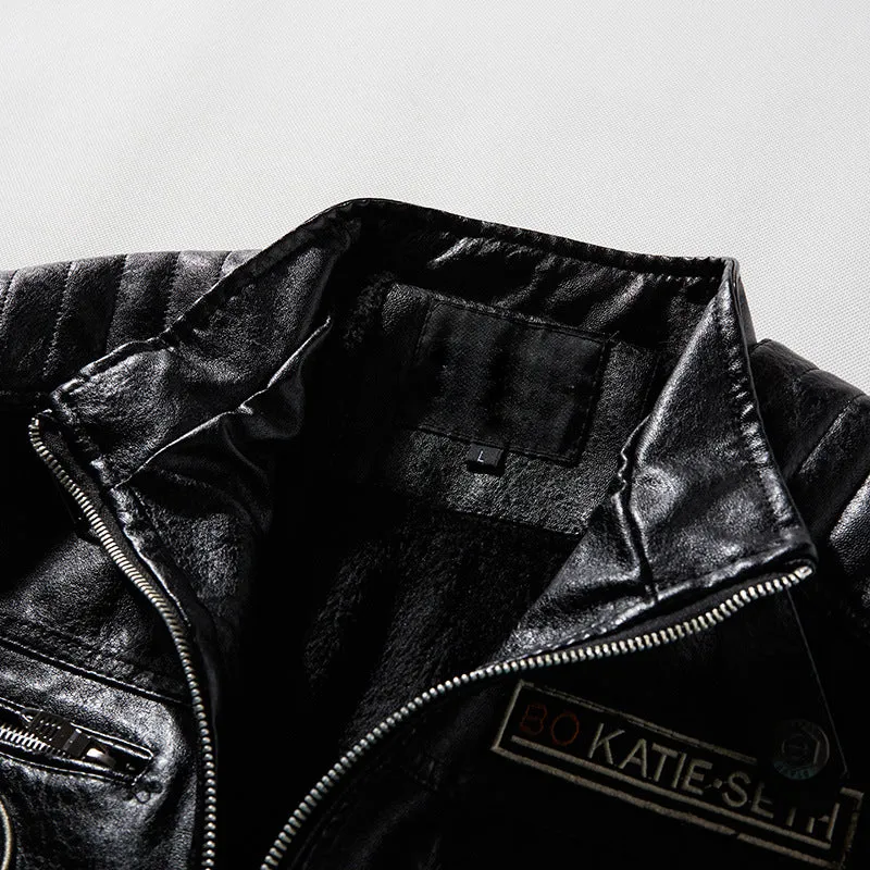 Fashion Modern Motorcycle Men's Leather Jacket