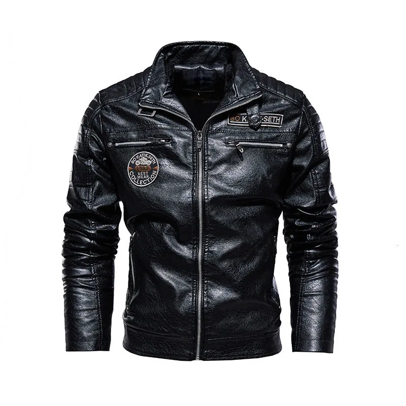 Fashion Modern Motorcycle Men's Leather Jacket