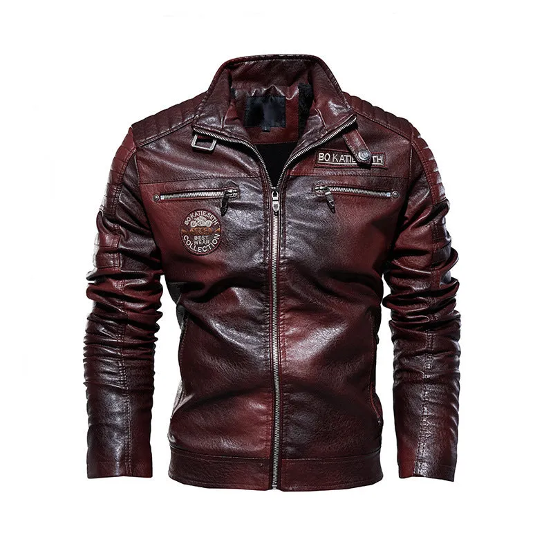 Fashion Modern Motorcycle Men's Leather Jacket