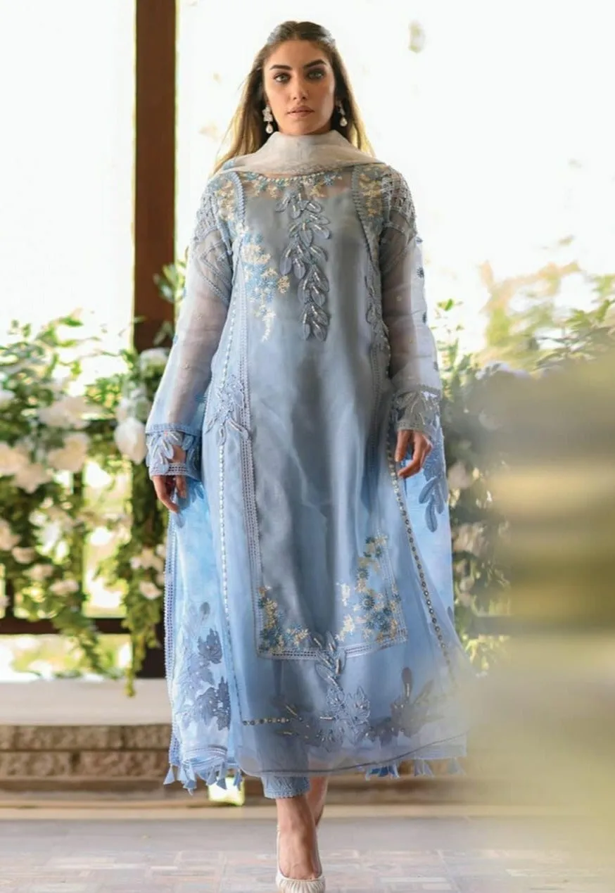 femalechoice Design#12 Organza Lawn inner  Embroidered 3 pc