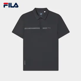 FILA CORE WHITE LINE BLUE Men Short Sleeve Polo