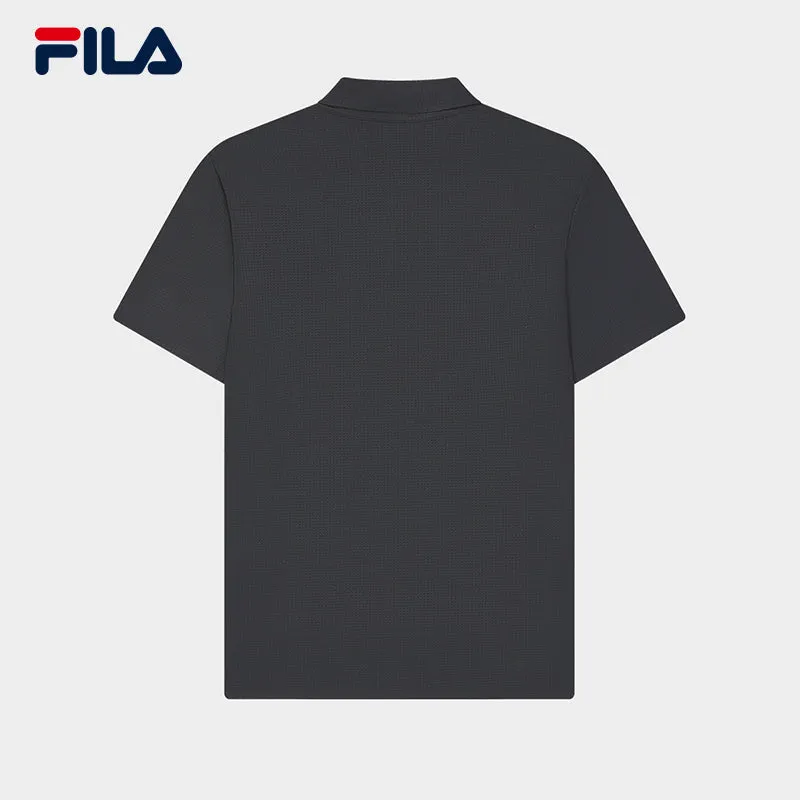 FILA CORE WHITE LINE BLUE Men Short Sleeve Polo