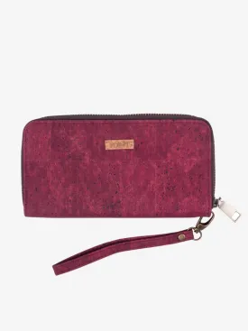 FOReT Cork Elizia Zipped Wristlet - Crimson Red