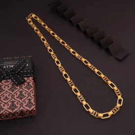 Freemen Best Quality Unique Design Gold Plated Chain for Men  - FM210