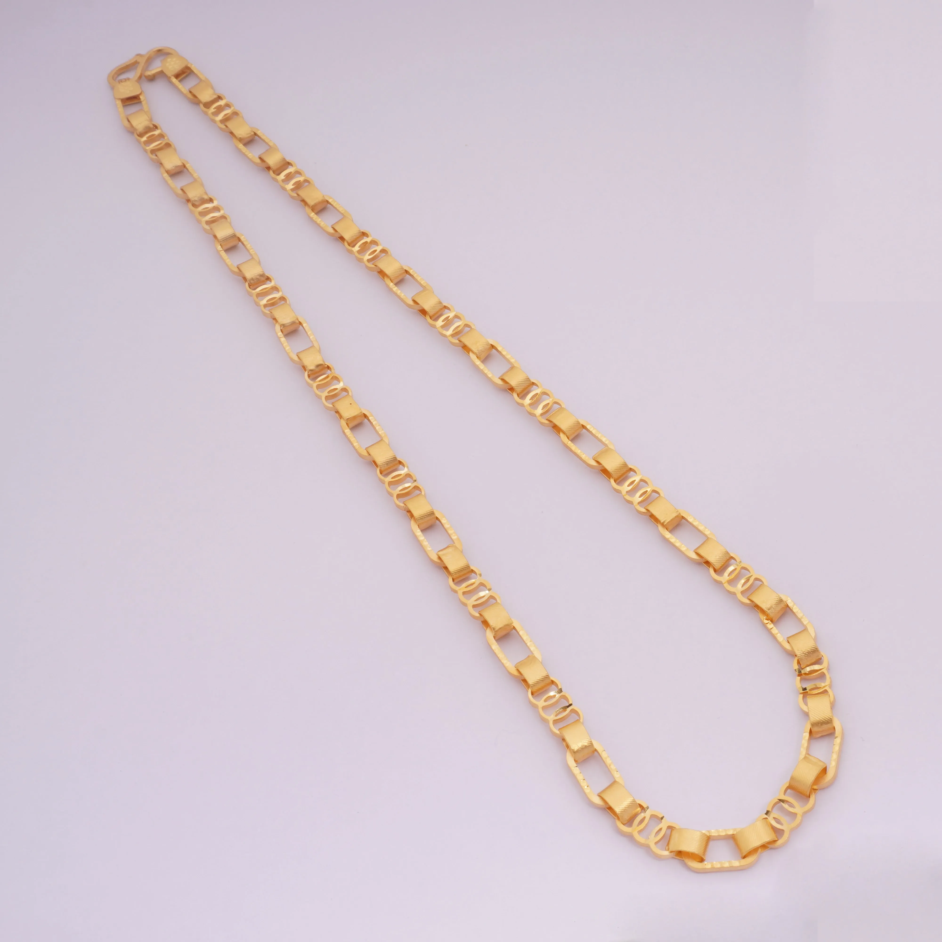 Freemen Best Quality Unique Design Gold Plated Chain for Men  - FM210