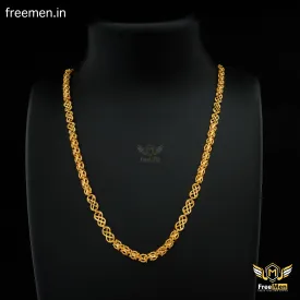 Freemen C into C Infinity Gold plated Nawabi chain - FMG405