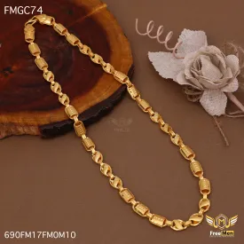 Freemen Gold Plated Nawabi Antique Design Chain for Men - FMGC108