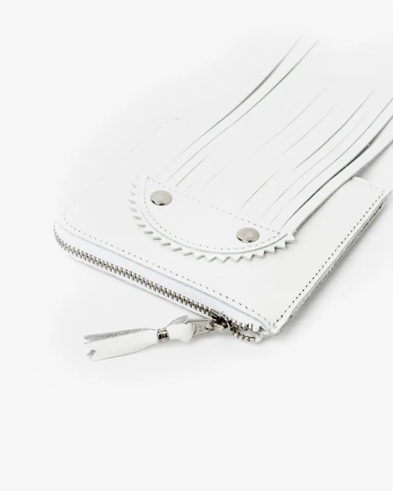 Fringe Wallet in White