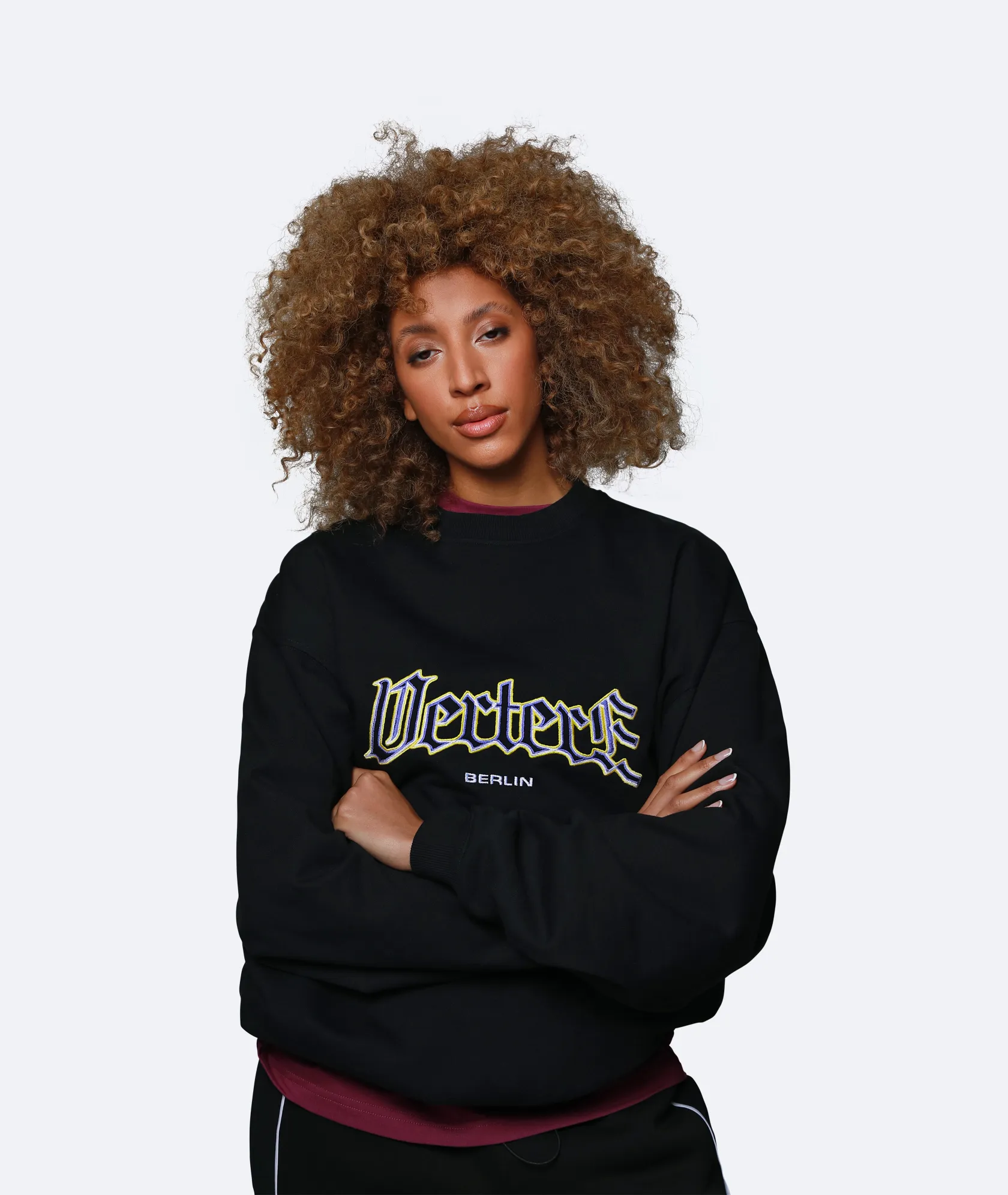 GLASS LOGO SWEATER - BLACK