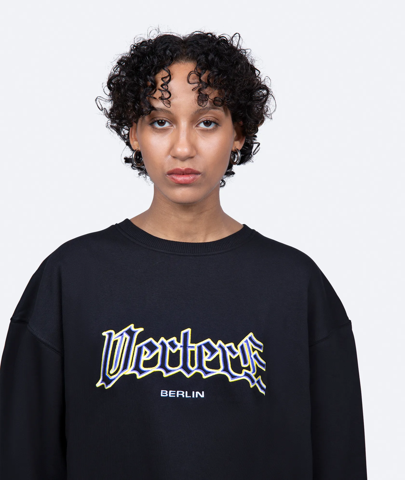 GLASS LOGO SWEATER - BLACK