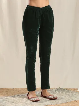 Green Velvet Pant