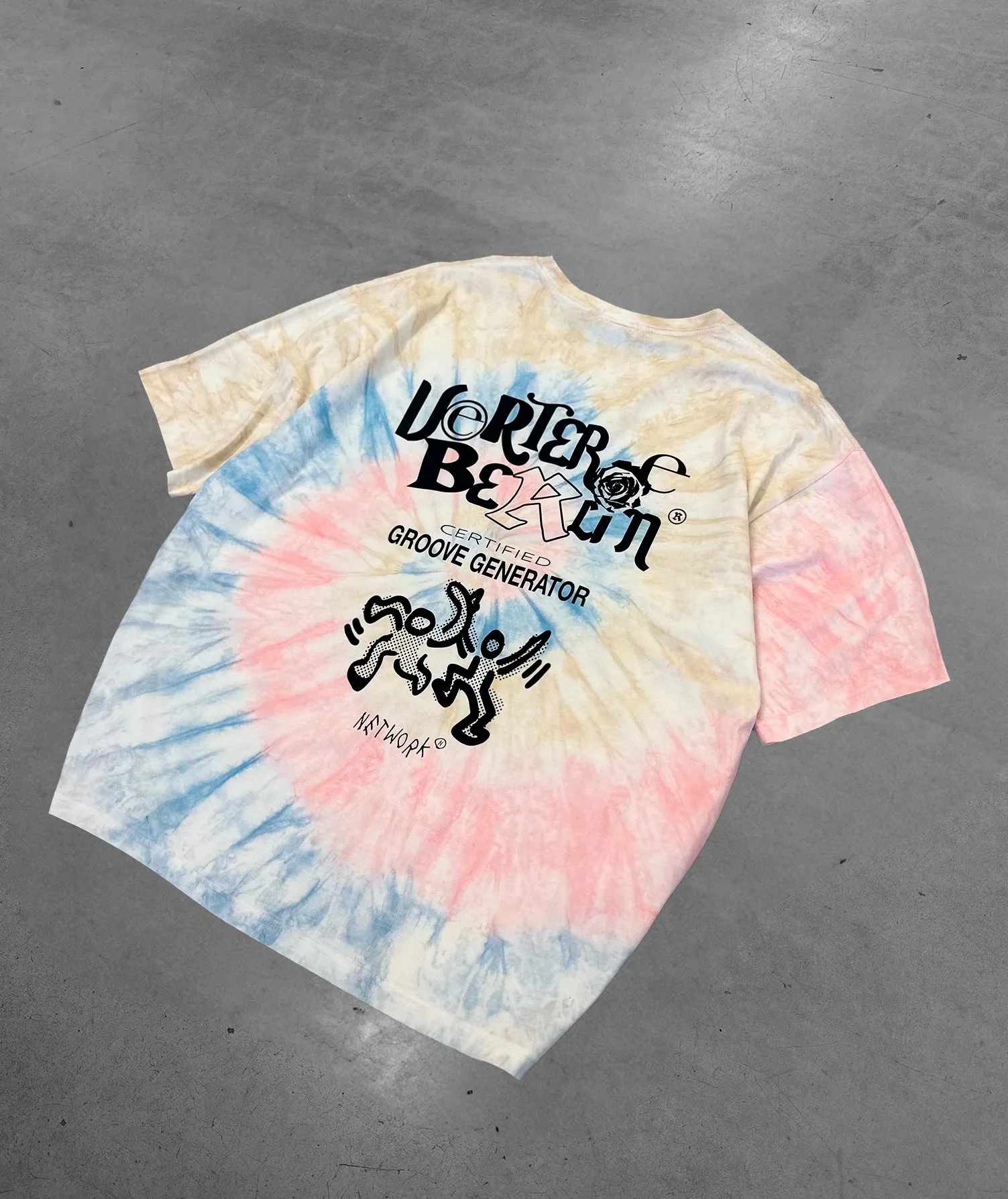 GROOVE GENERATOR T-SHIRT - MULTI TIE DYE