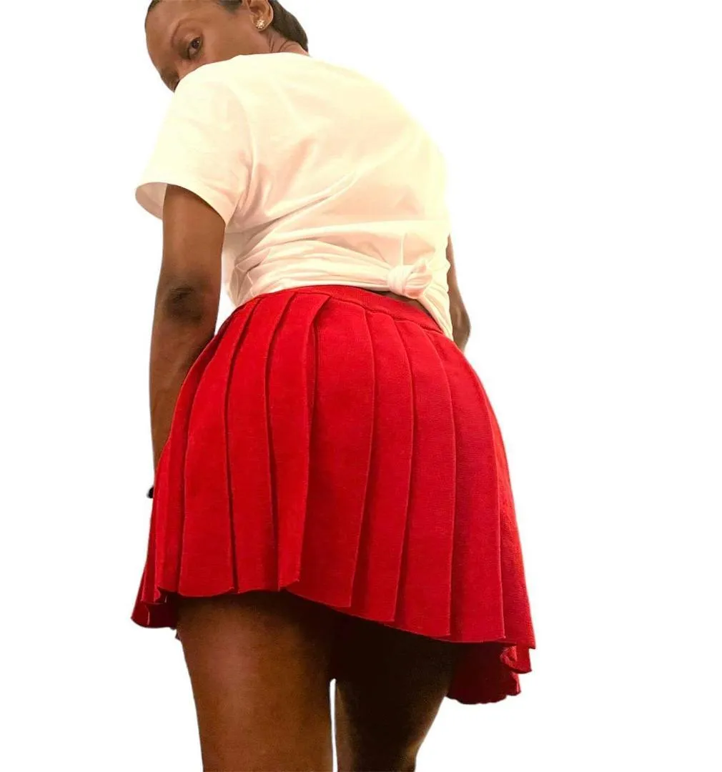 I'm Model Pleated Mini Skirt