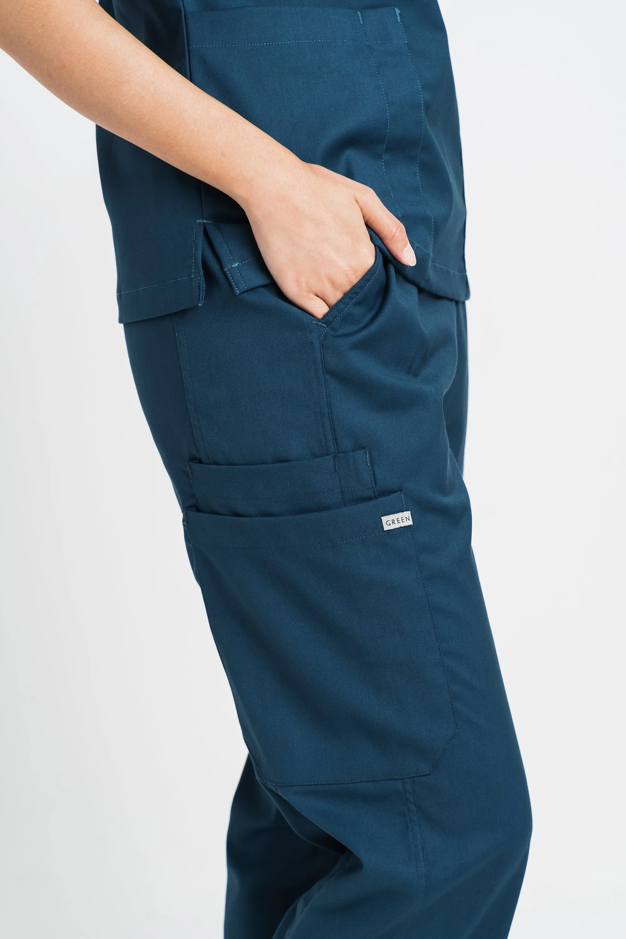 Jamie Teal Scrub Pants, Unisex