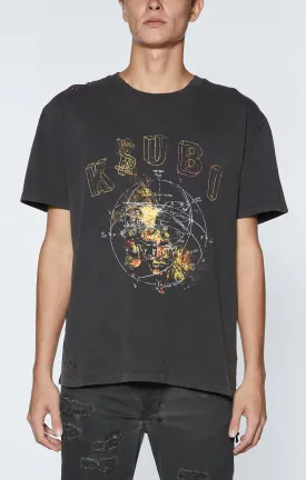 Ksubi Diagrams Biggie Tee- FADED BLACK